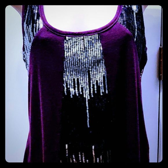 Sequined tank top - Picture 1 of 4